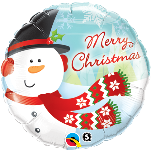 Hóemberes Fólia Lufi - Héliummal fújható - Merry Christmas - Boldog Karácsonyt