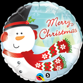 Hóemberes Fólia Lufi - Héliummal fújható - Merry Christmas - Boldog Karácsonyt